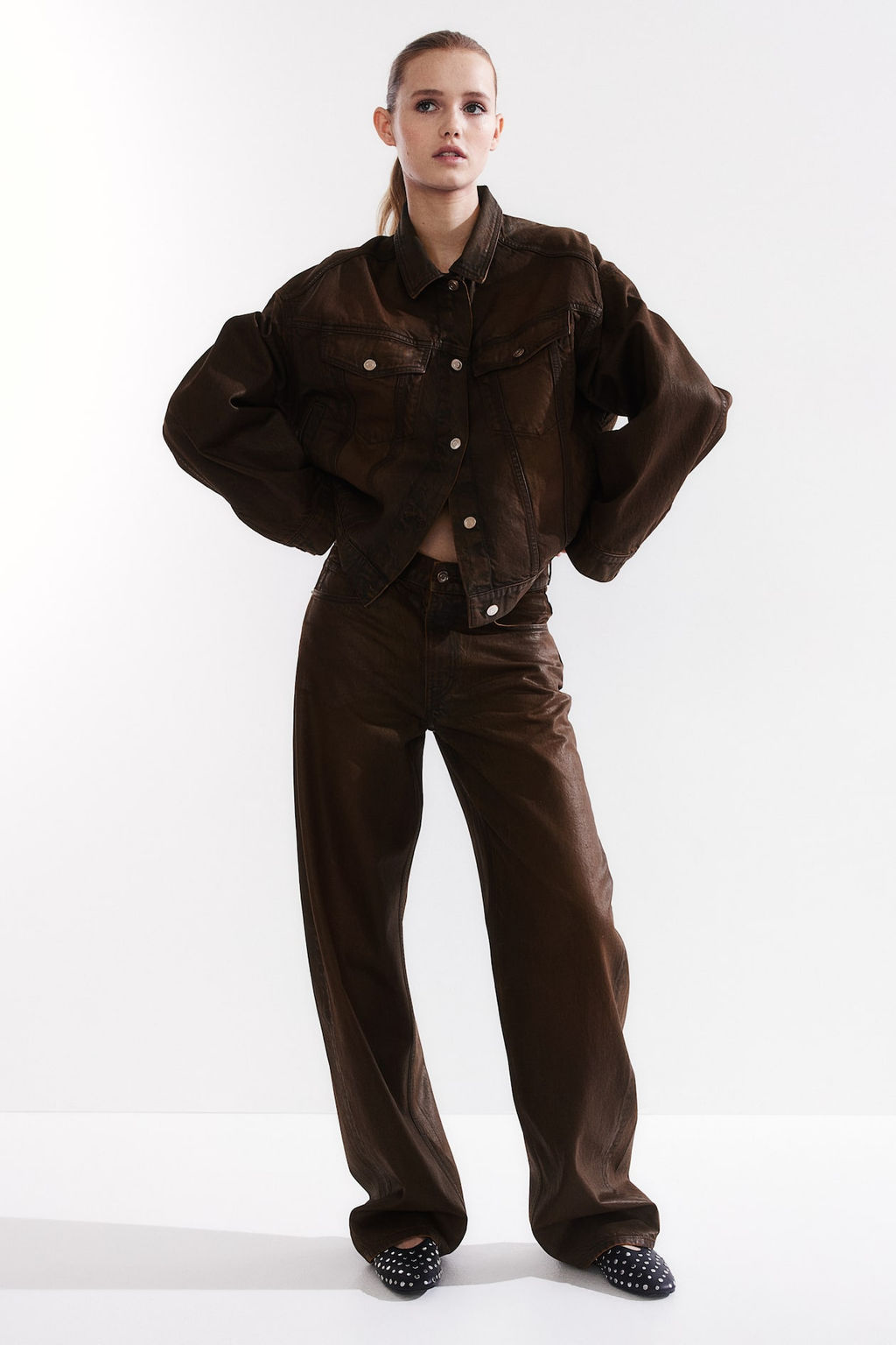 Pantalon revestido de sarga - H&m фото 2