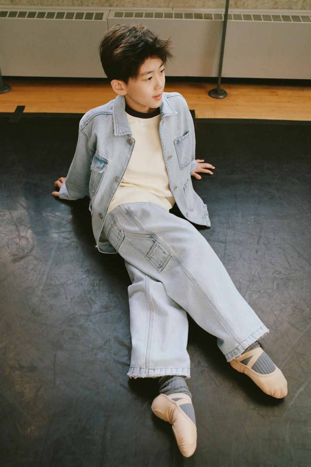 DENIM OVERSHIRT WITH POCKETS - Zara фото 5