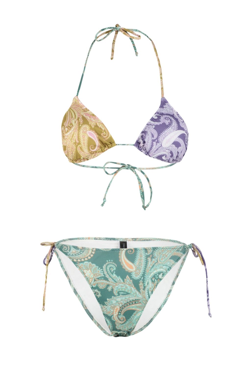 TRENDYOLMILLA Geometrik Desenli Ucgen Baglamal? Regular Bikini Tak?m? TBESS22BT0002  фото 6