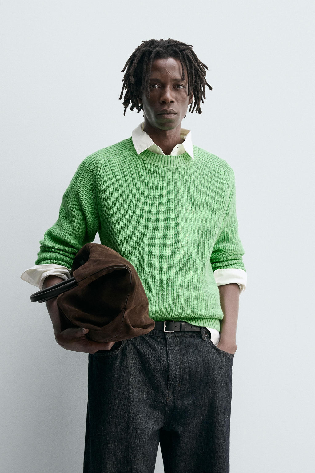 COTTON-CASHMERE TEXTURED SWEATER - Zara фото 2