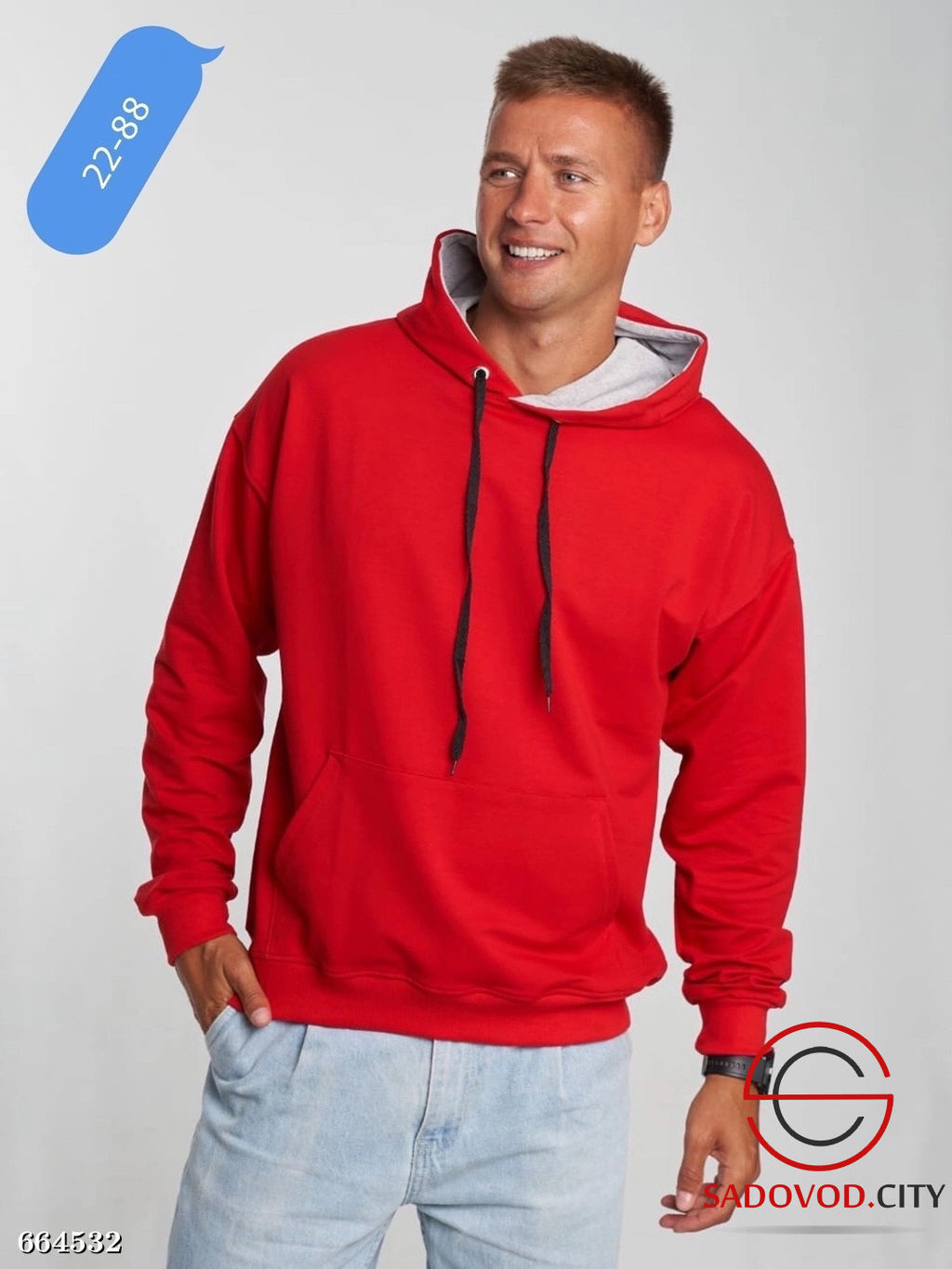 Мужская толстовка с капюшоном - Bruno фото 5