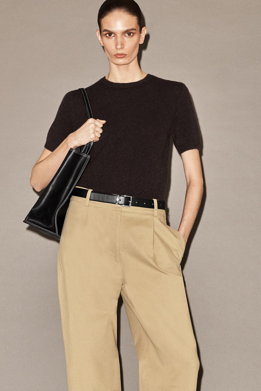 PANTAL?N TWILL DE ALGOD?N TAPERED LEG - H&m фото 7