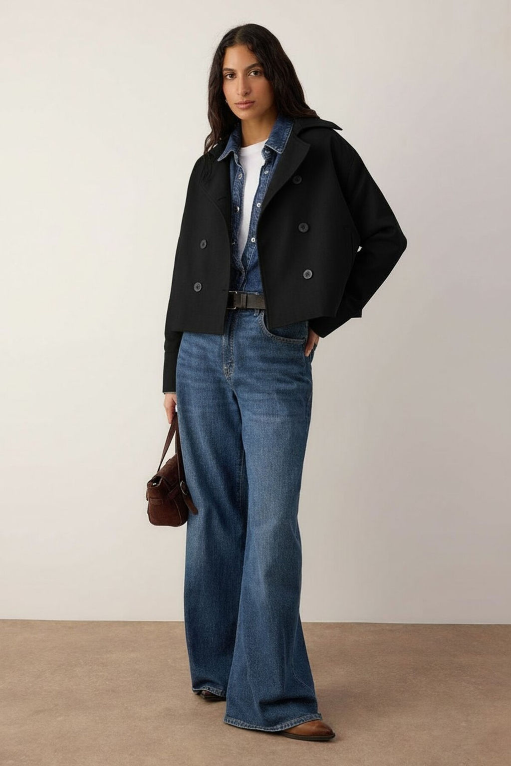 Bej Kruvaze Oversize K?sa Trenckot TWOAW26TR00020 - Trendyolmilla фото 22