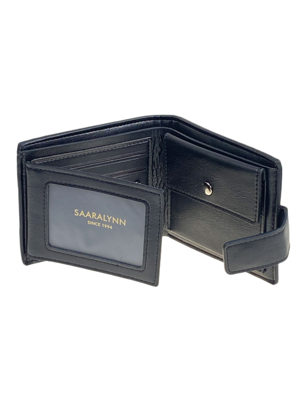 Мужское портмоне из искусственной кожи, цвет черный - Greta фото 2