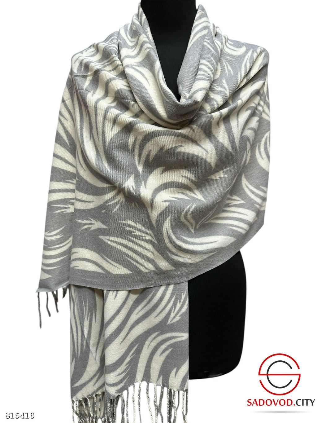 Палантин женский с принтом