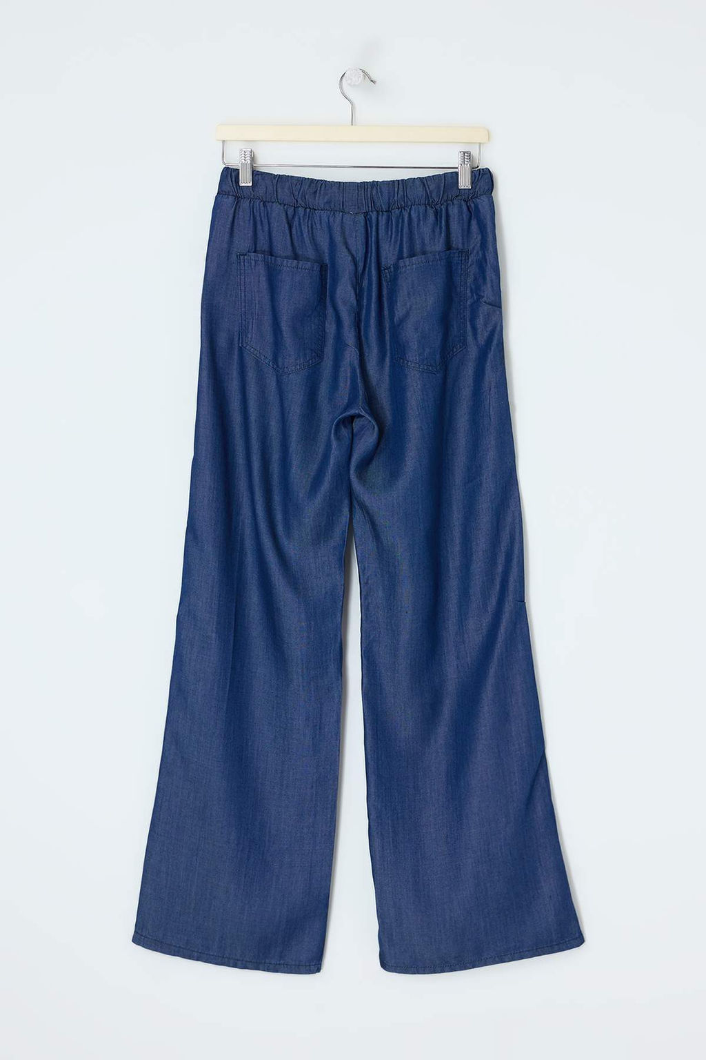 Koyu Mavi Orta Bel More Sustainable %100 Tencel Wide Leg Jeans TWOSS26JE00234 - Trendyolmilla фото 6