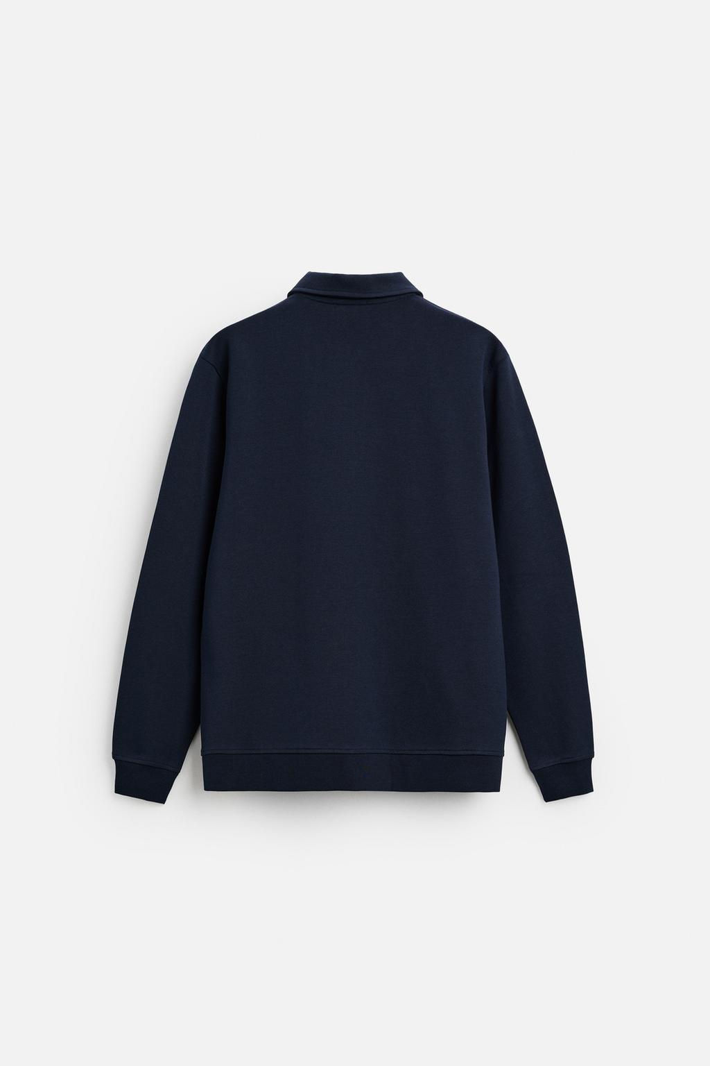 INTERLOCK ZIP POLO SHIRT - Zara фото 8