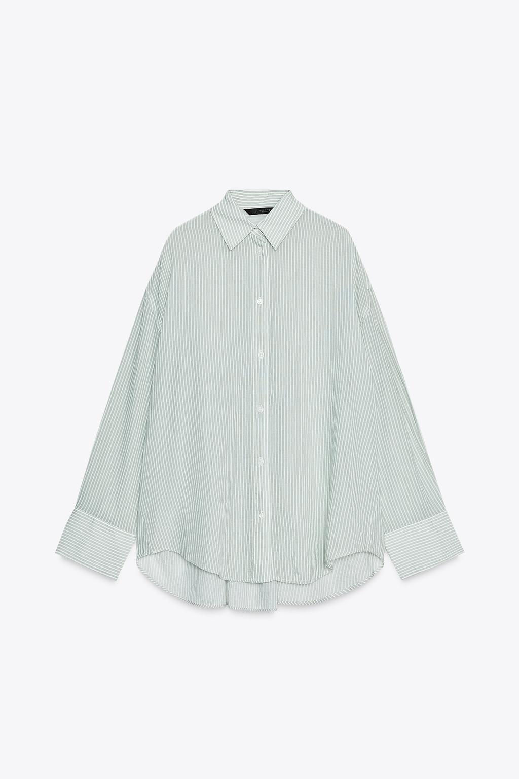 SEMI-SHEER SHIRT WITH TIES - Zara фото 25