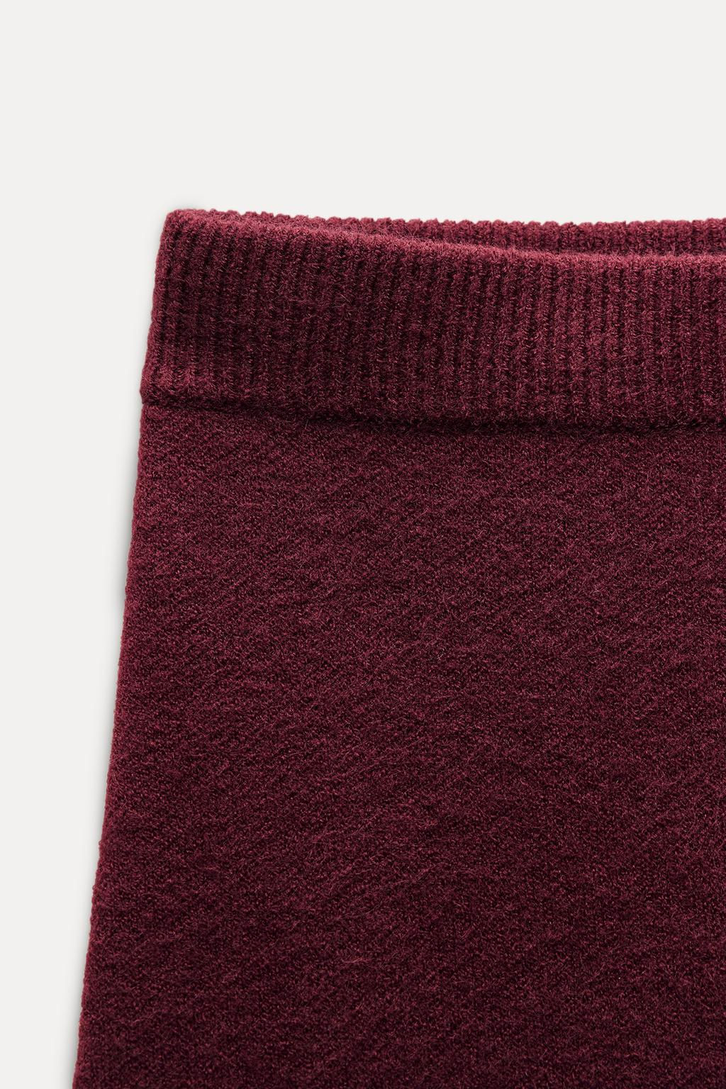 PLAIN KNIT SKIRT - Zara фото 3