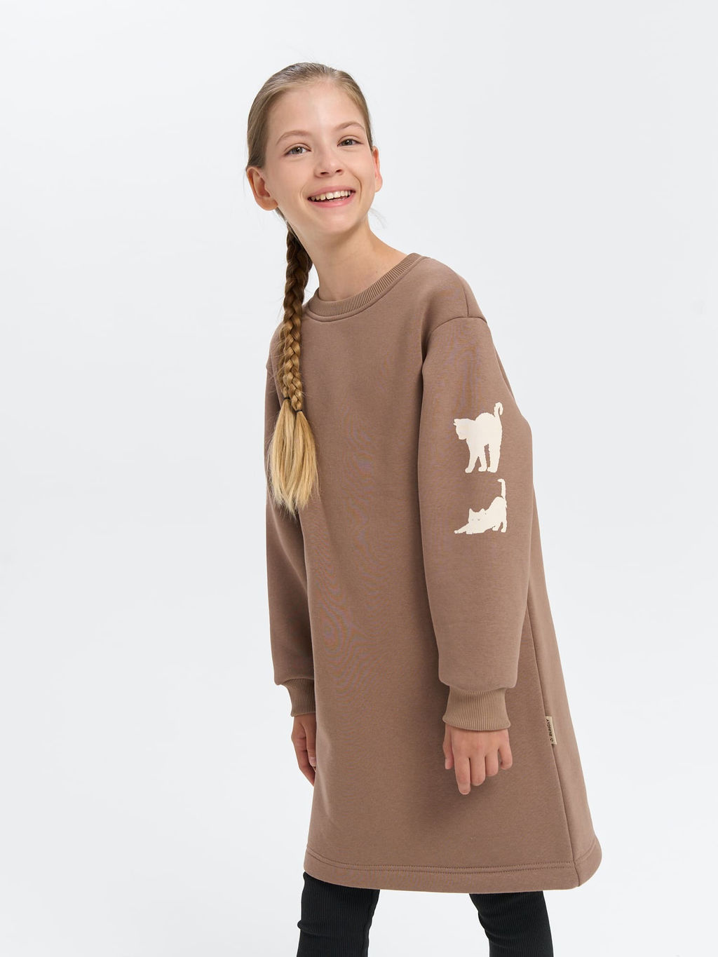 Платье-свитшот Кокос с принтом 7+ - Bungly фото 3