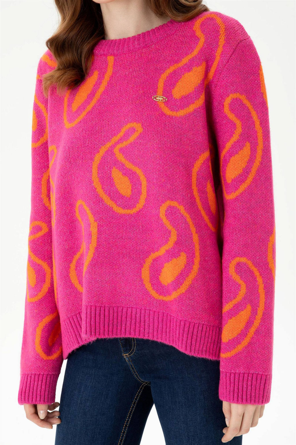 U. S. Polo Assn Женский фиолетовый свитер - U.s. polo assn фото 6