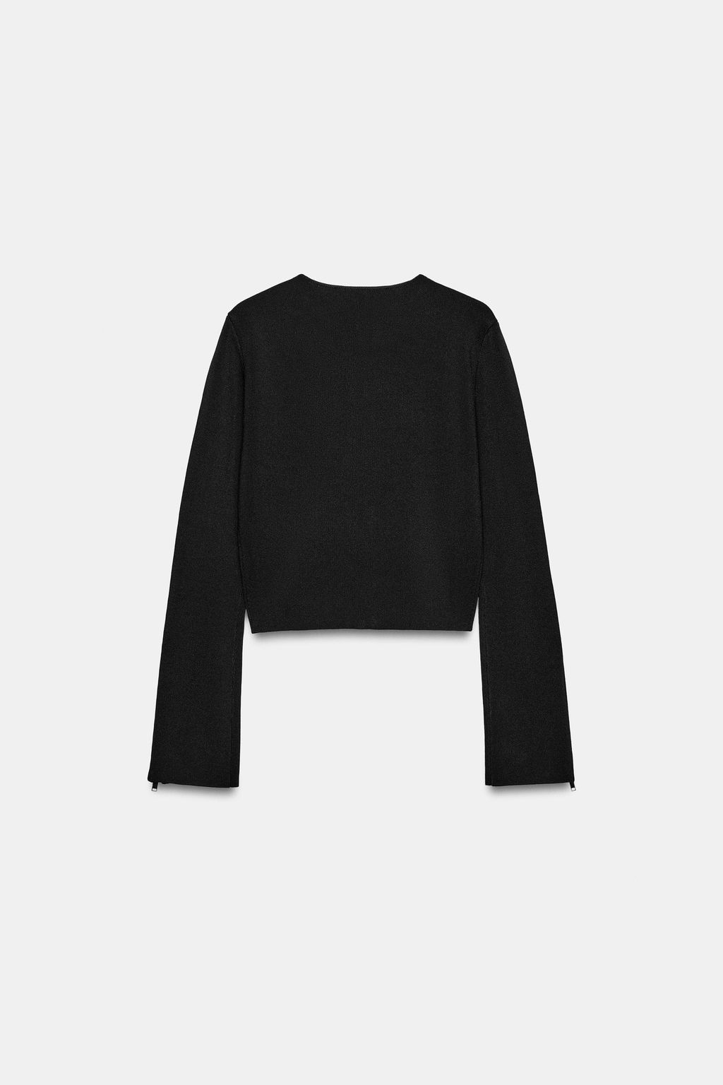 CHAQUETA PUNTO CREMALLERAS / Negro - Zara фото 6