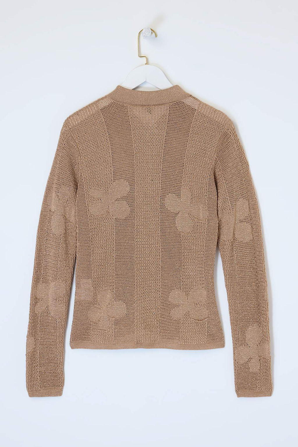 Camel Polo Yaka Ajurlu/Delikli Nak?sl? Triko H?rka TWOSS26HI00011 - Trendyolmilla фото 2