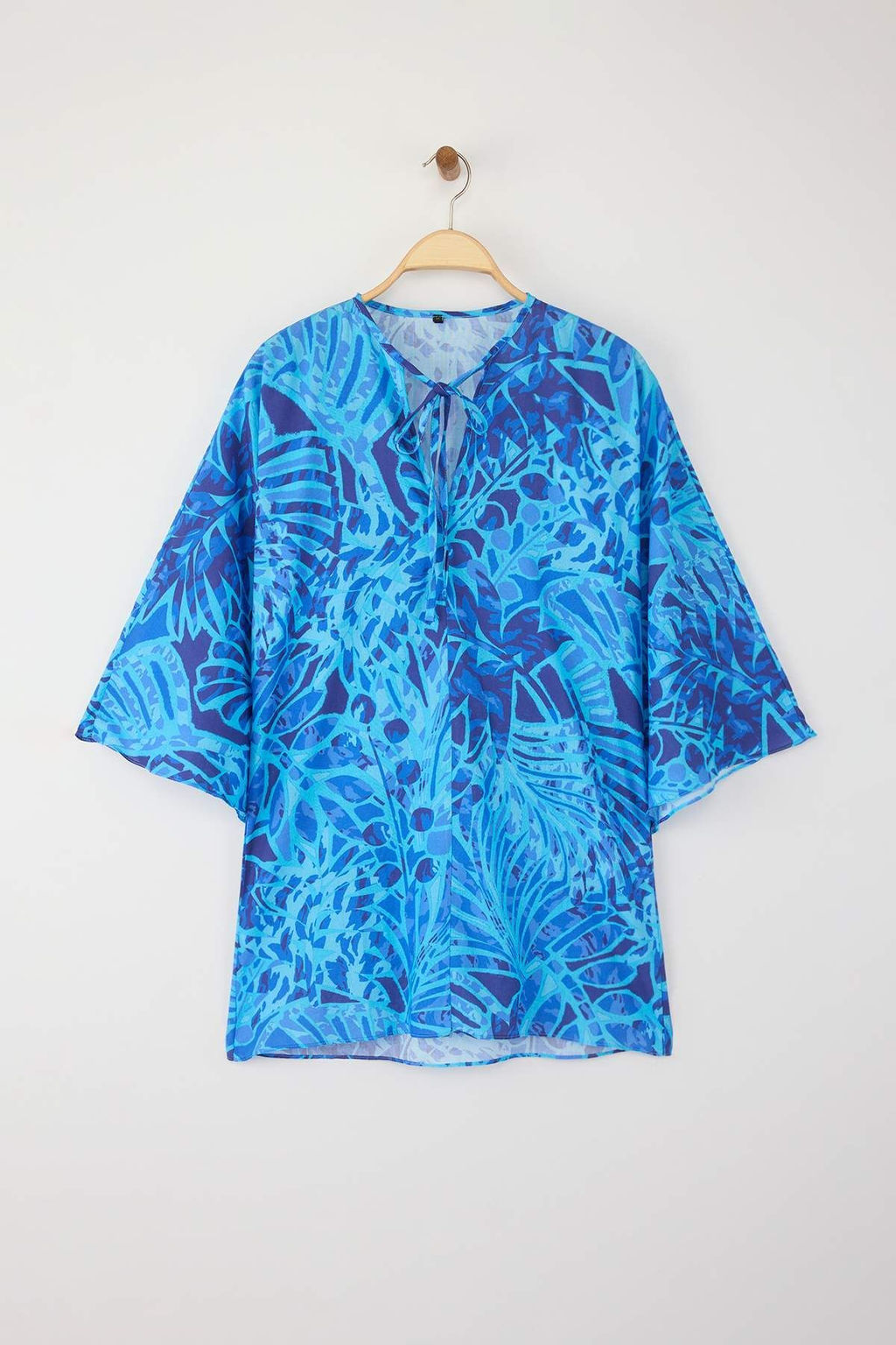 Trendyolmilla Su Alt? Desenli Dokuma %100 Pamuklu Plaj Elbisesi TBESS25EL00007  фото 12