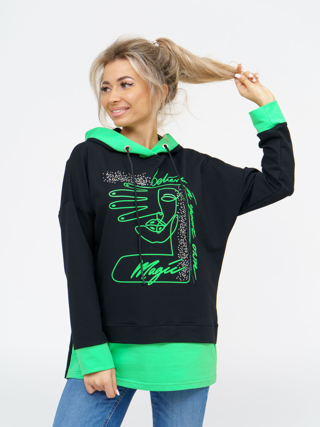 845 Туника "Зеленый"