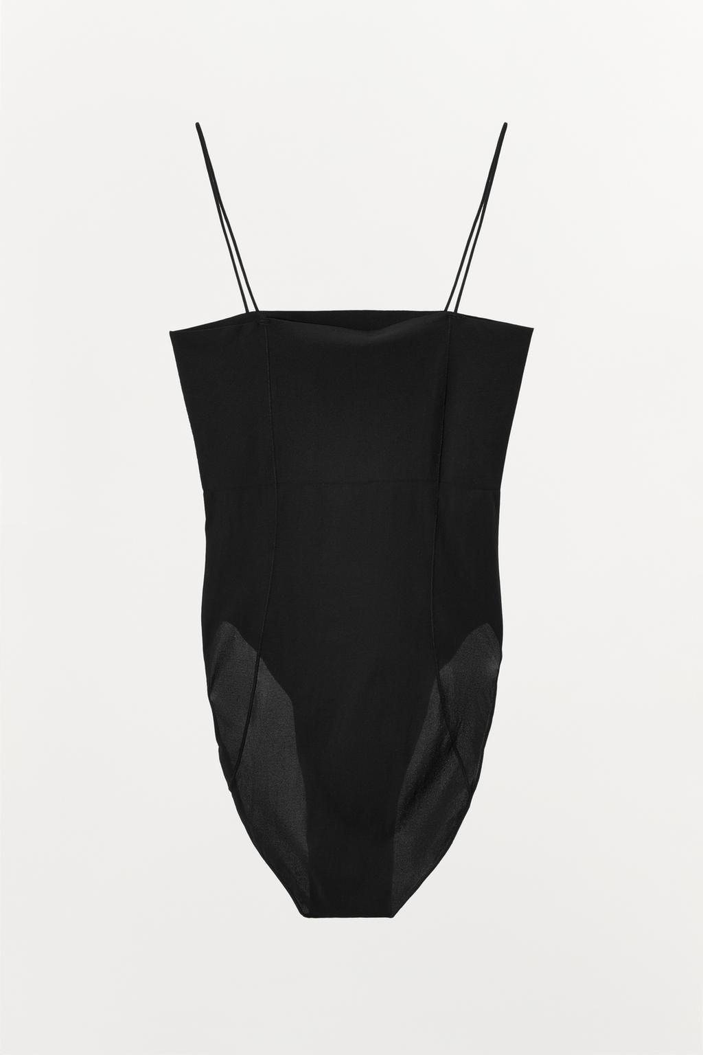 FITTED BODYSUIT WITH STITCHING - Zara фото 12