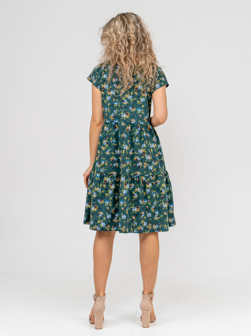 875 Платье "Темный хаки"