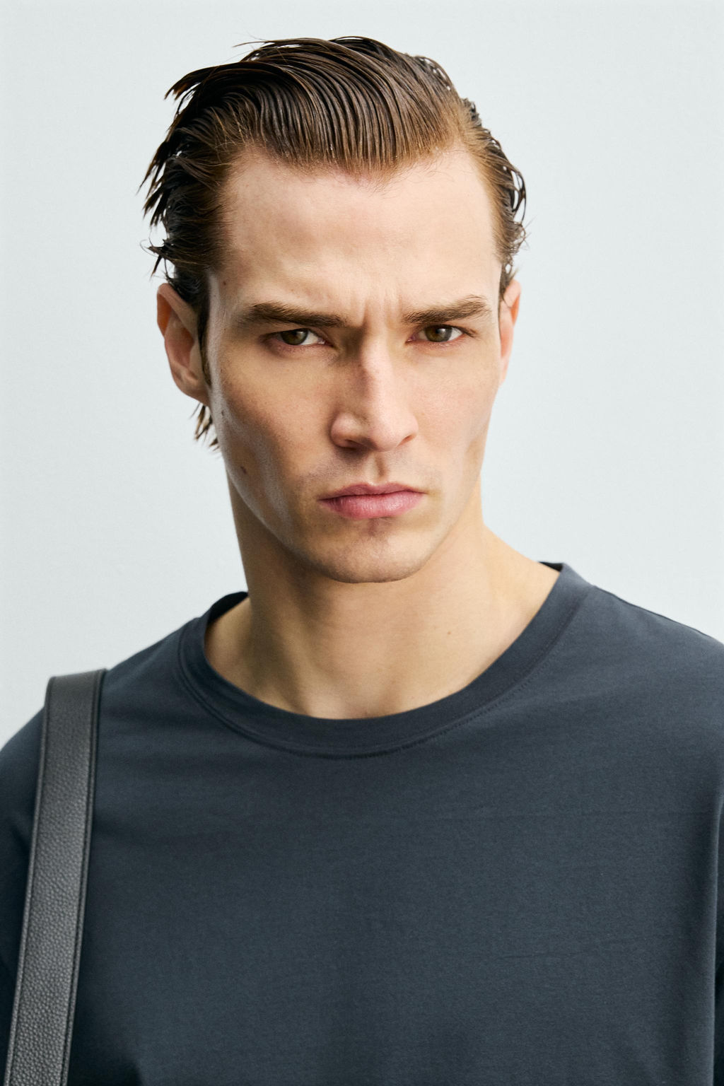 CAMISETA MERCERIZADA MANGA LARGA / Gris oscuro - Zara фото 5