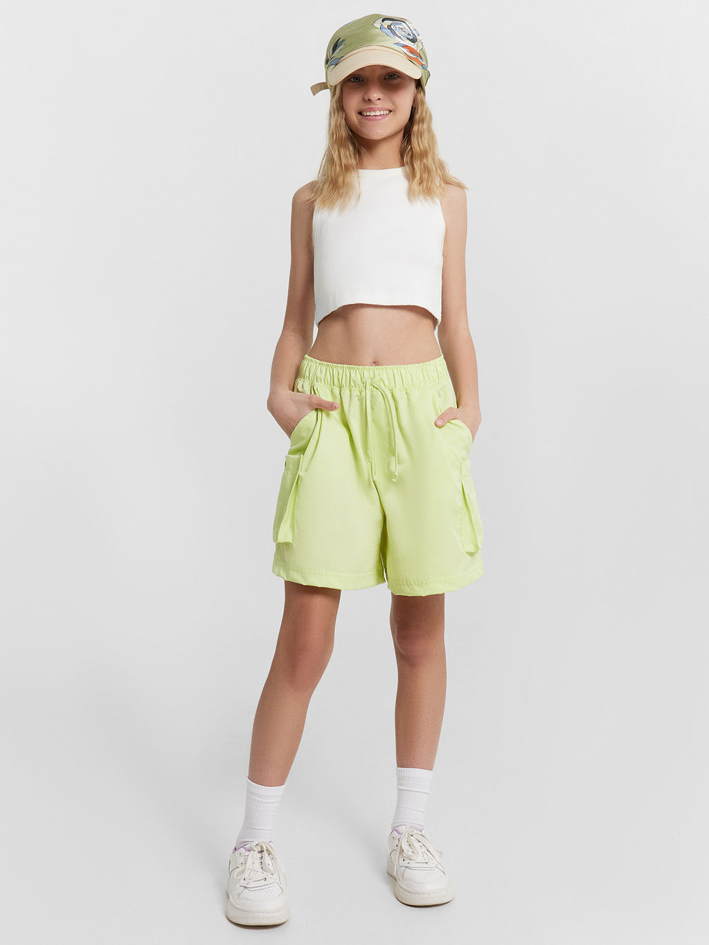 Шорты для девочек салатовые