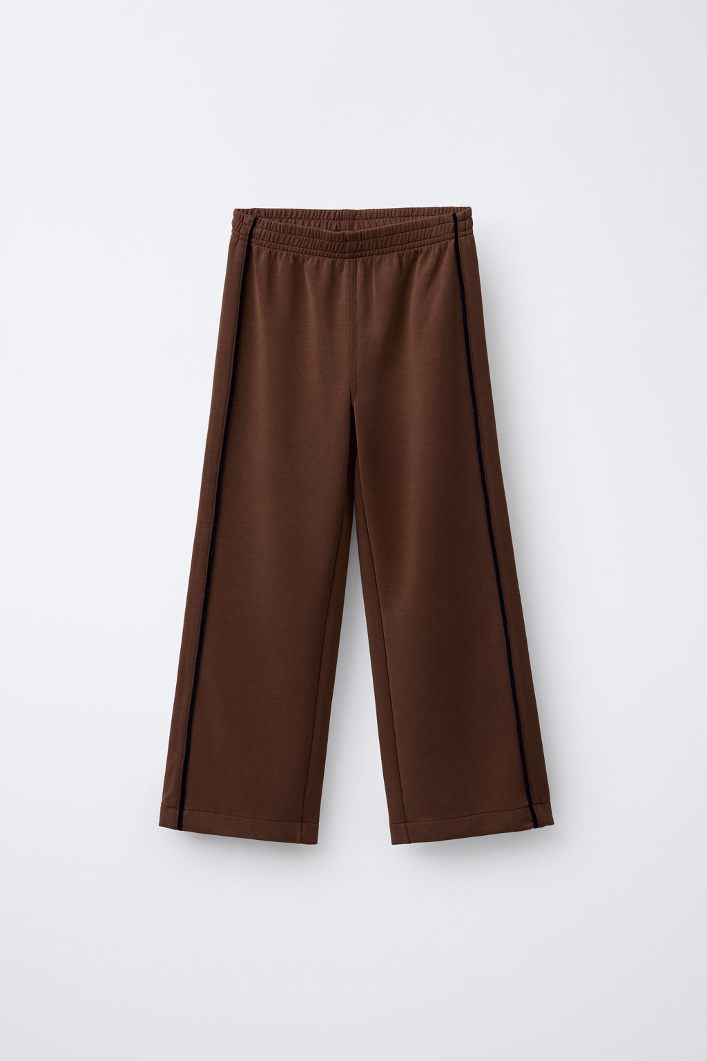 TROUSERS WITH MODAL AND CONTRASTING PIPING