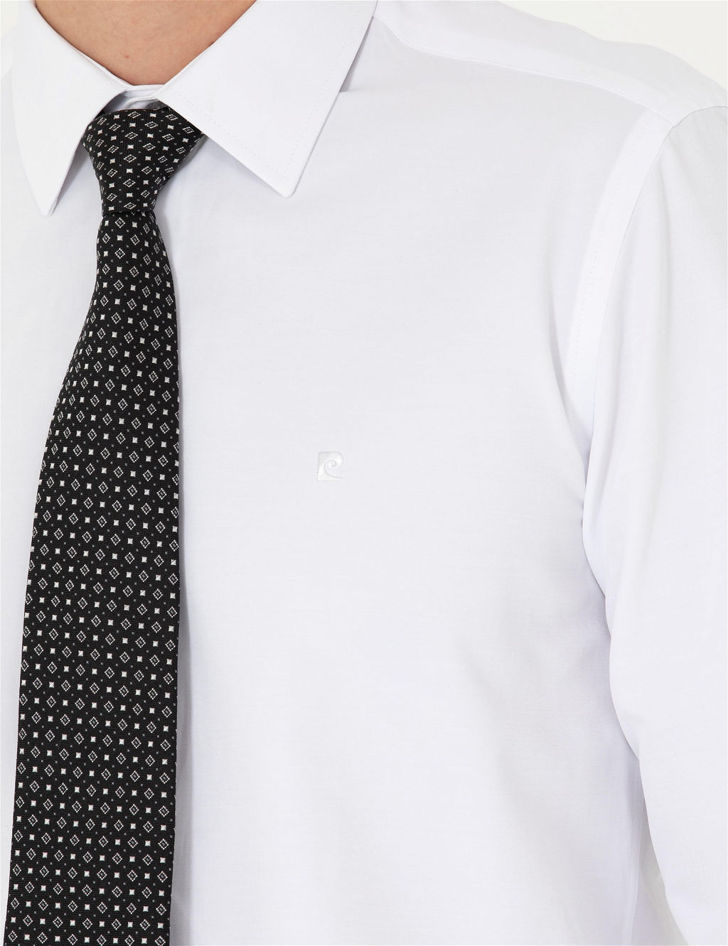Beyaz Slim Fit Uzun Kollu Basic G_mlek - Pierre cardin фото 7