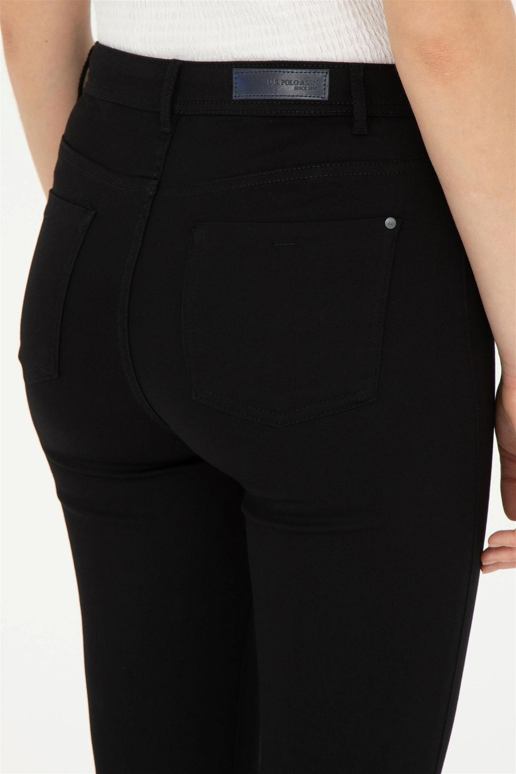 Женские черные брюки из плотной ткани - U.s. polo assn фото 7