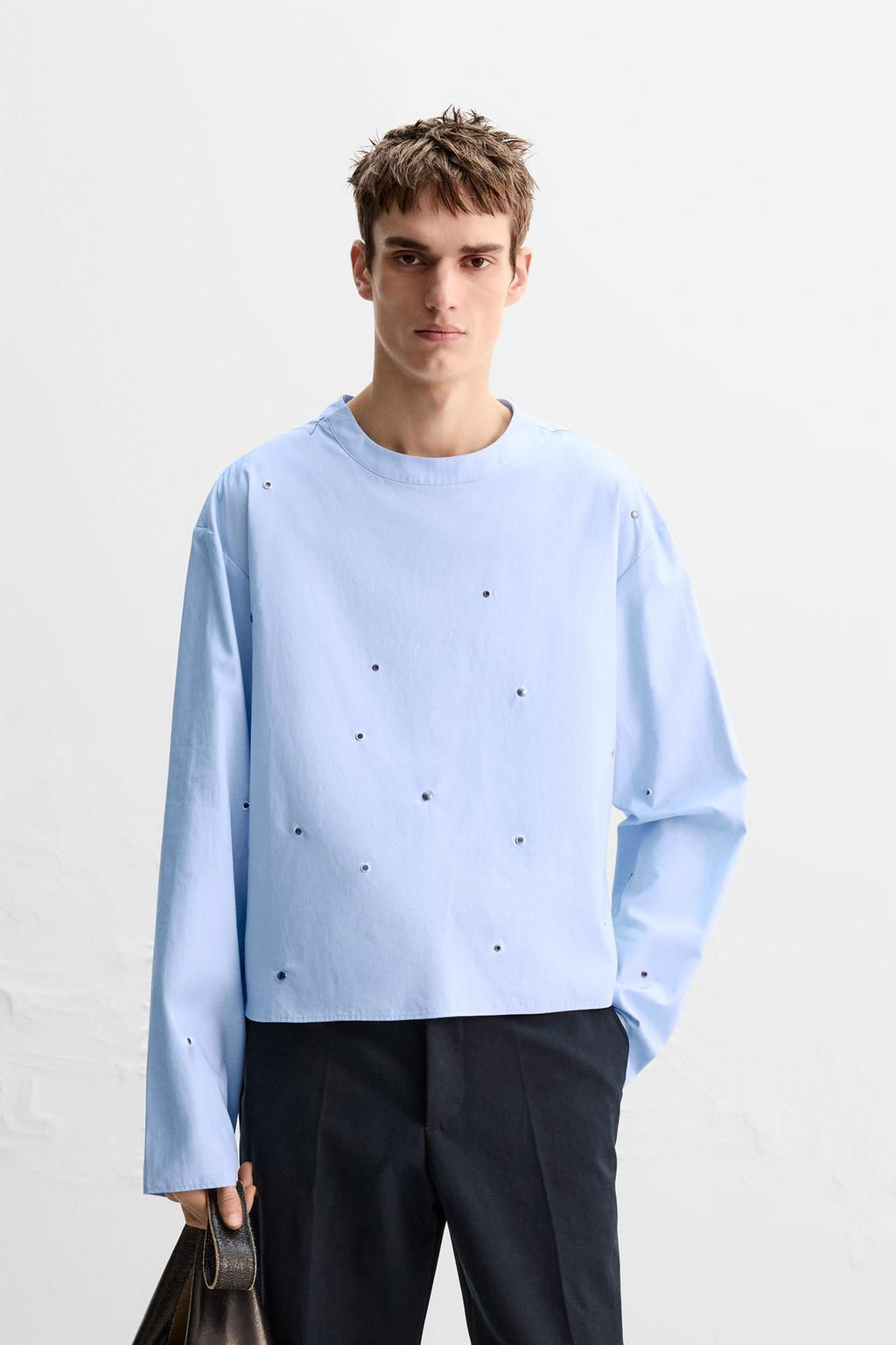 LIMITED EDITION STUDDED SHIRT - Zara фото 2