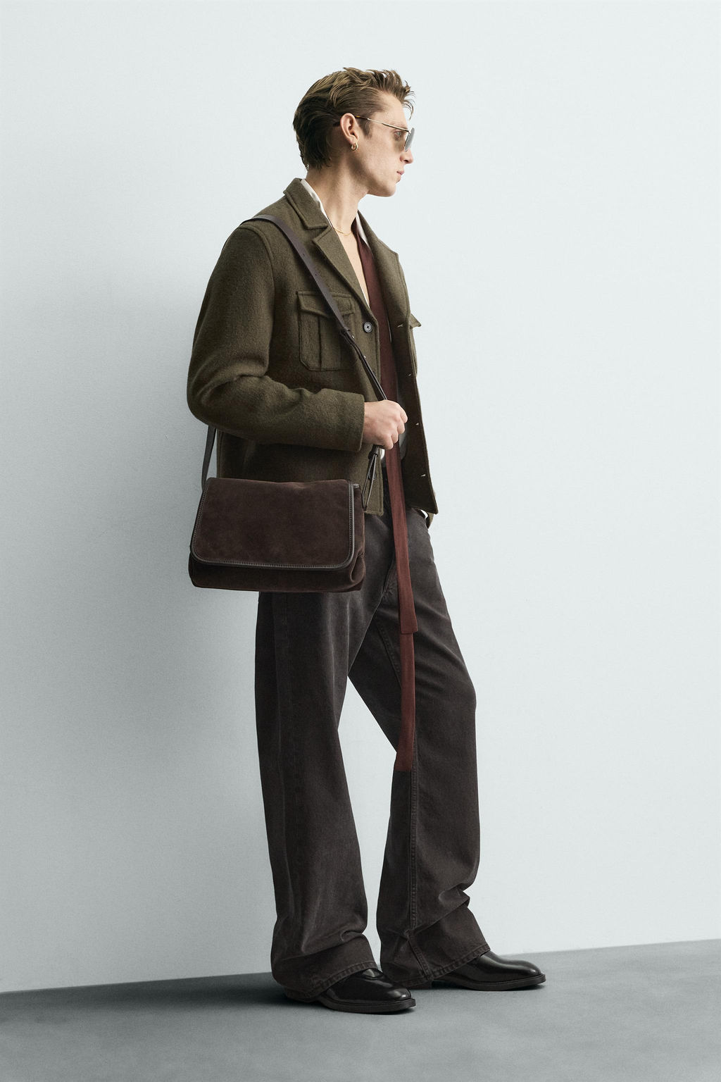 LEATHER DERBY SHOES - Zara фото 9