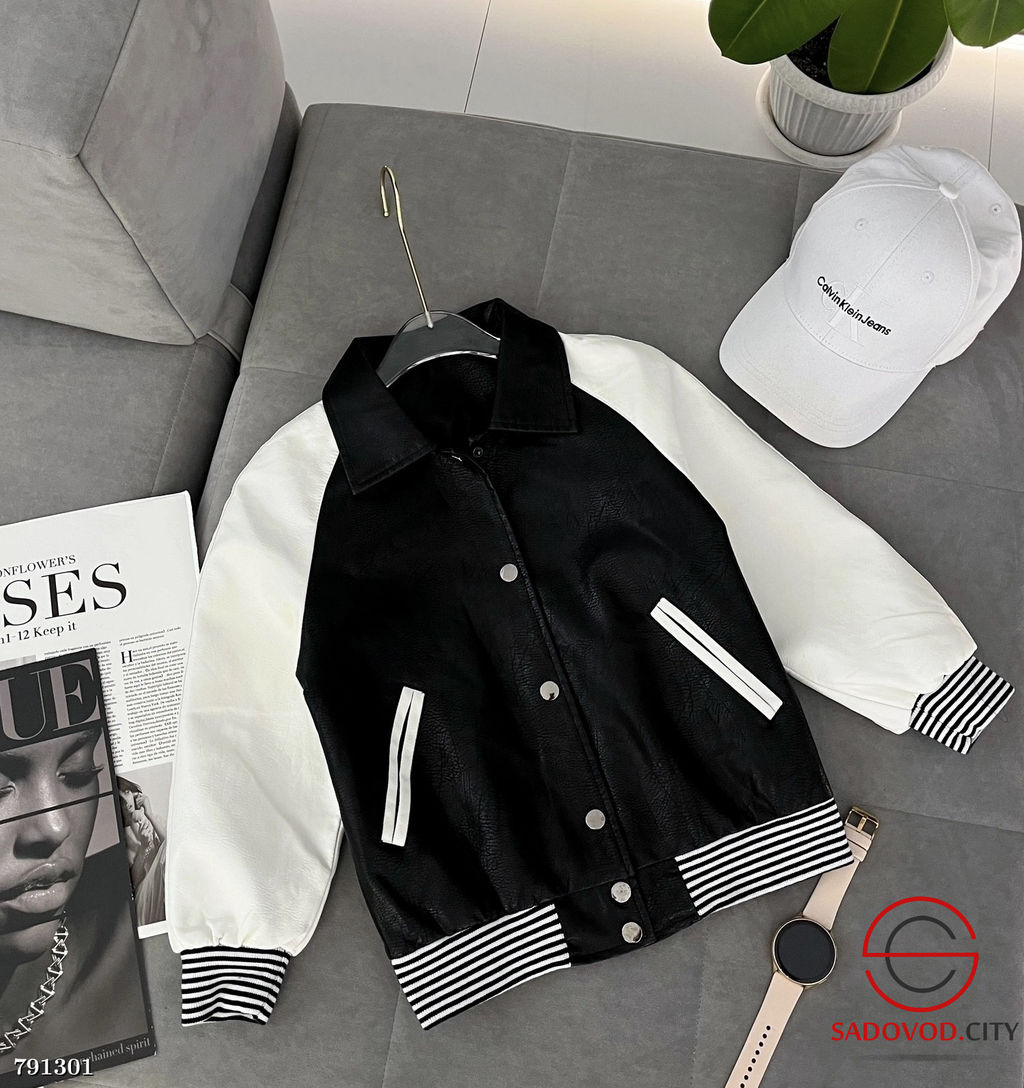 ЭКО кожа бомбер детский