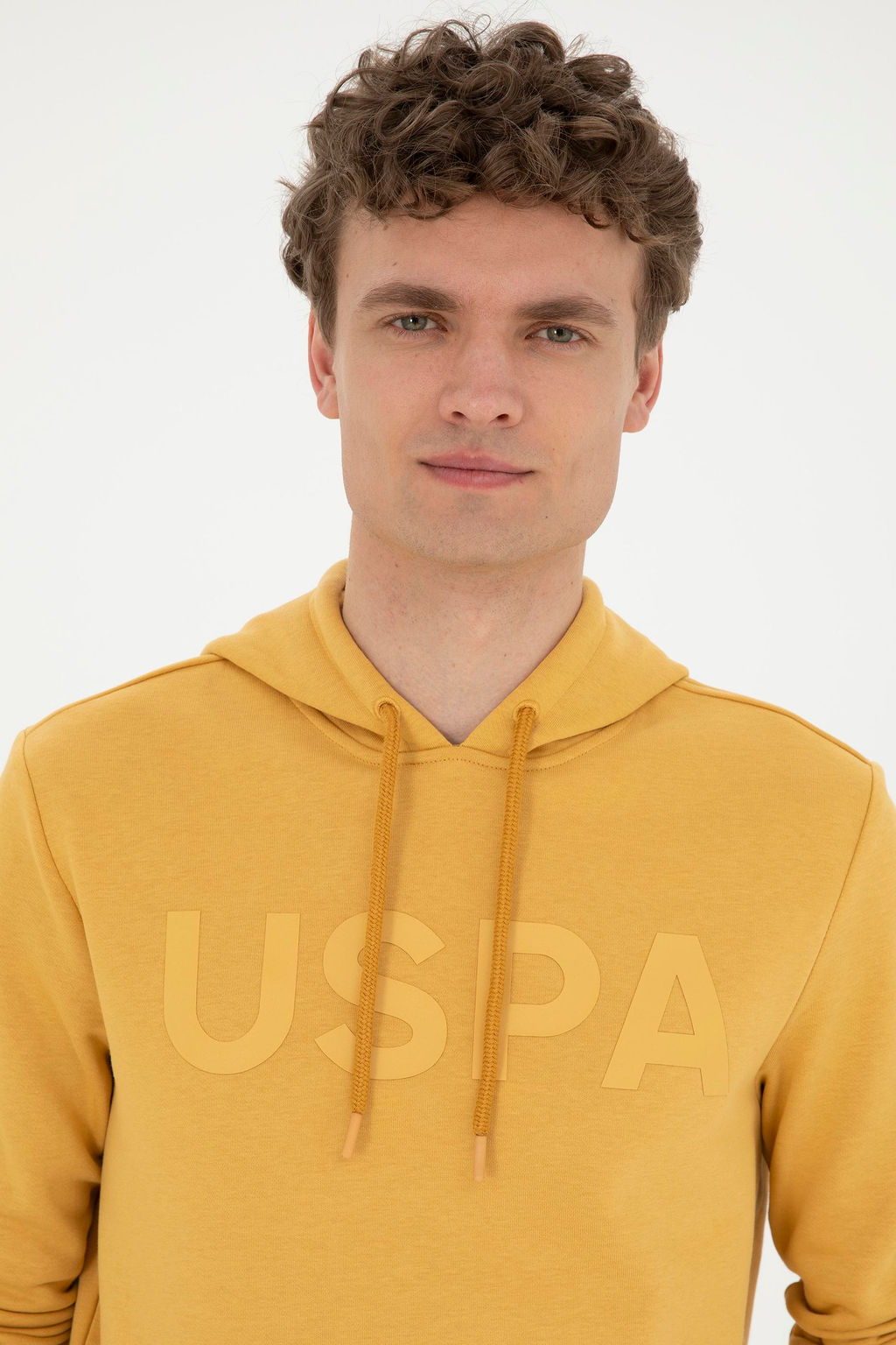 Мужской горчичный базовый свитшот Неожиданная скидка в корзине - U.s. polo assn фото 9