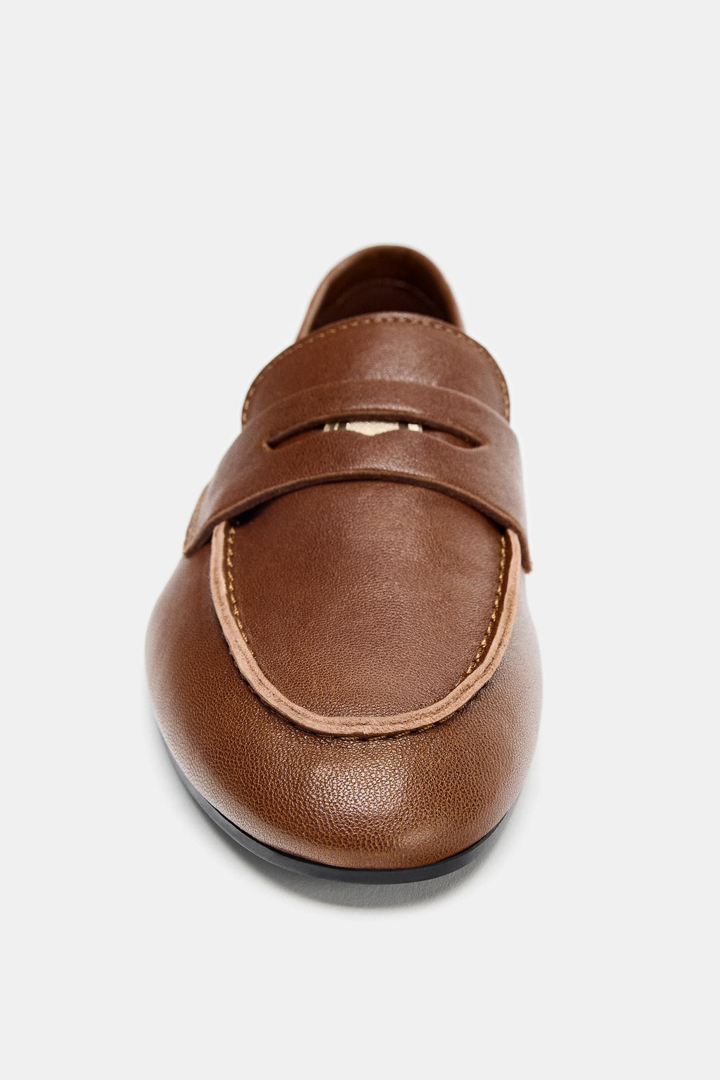 LEATHER PENNY LOAFERS - Zara фото 14