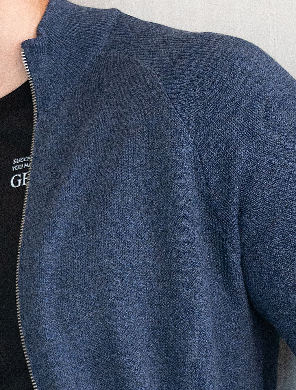 VILATTE / Джемпер тонкой вязки из хлопка на молни  фото 7