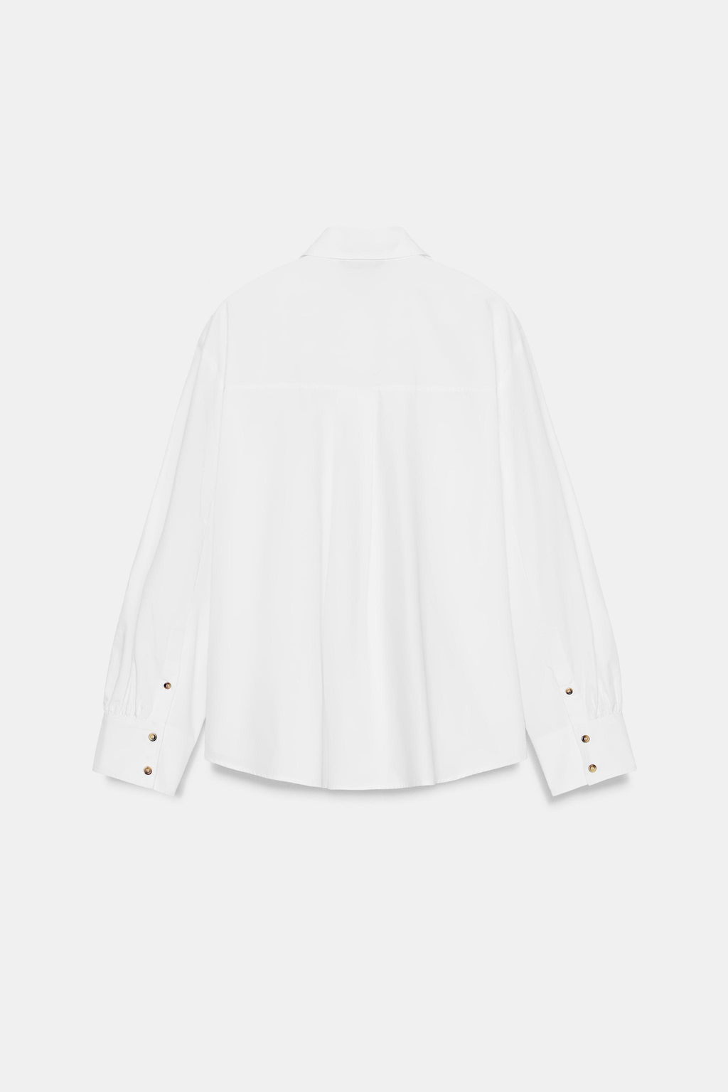 POPLIN SHIRT WITH CONTRAST BUTTONS - Zara фото 7