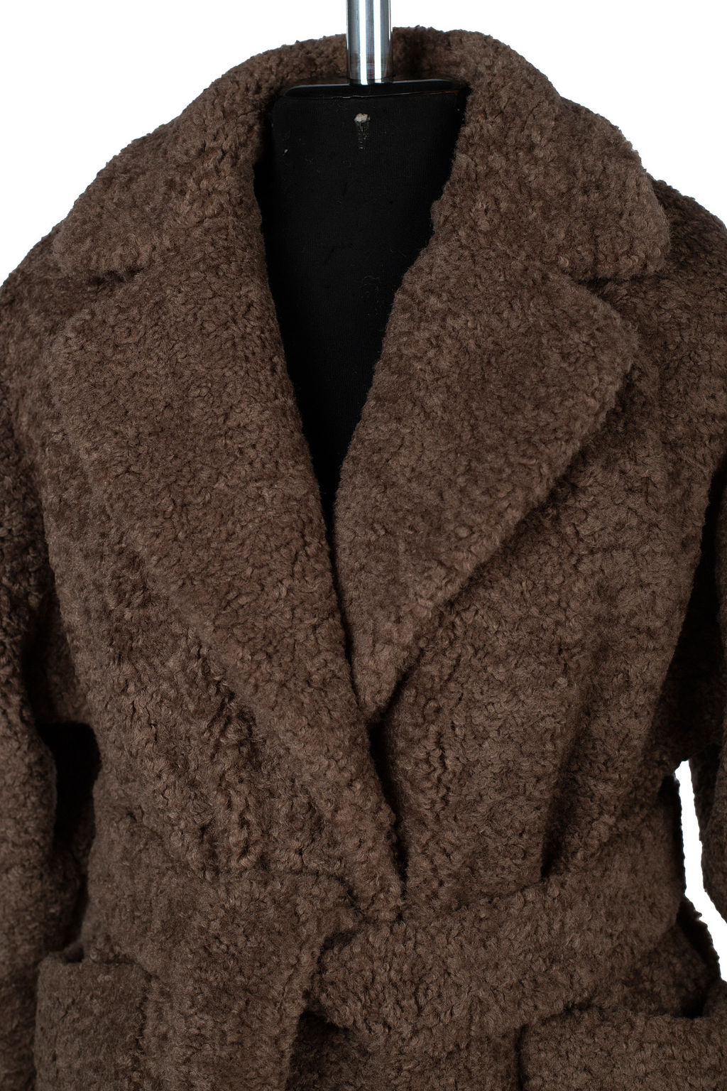 02-3195 Пальто женское утепленное (пояс) - El podio фото 13