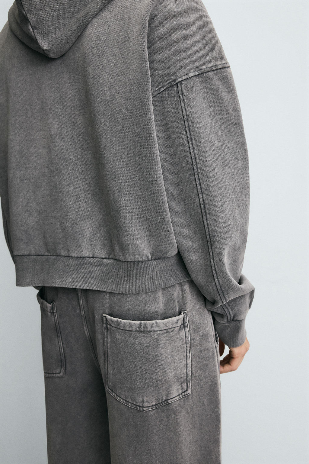 WASHED ZIP HOODIE - Zara фото 7