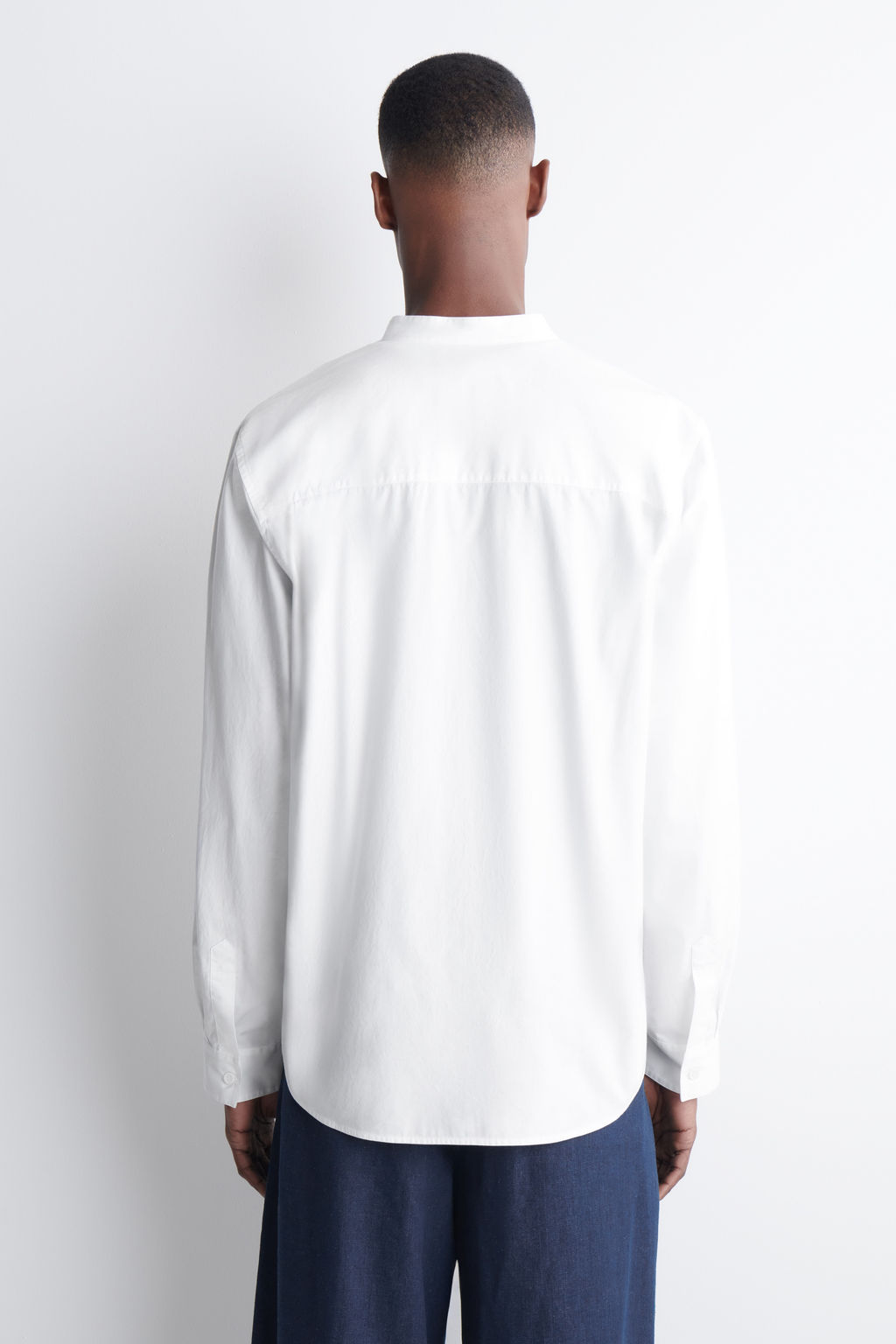 CAMISA DE ALGOD?N CON CUELLO MAO - H&m фото 3