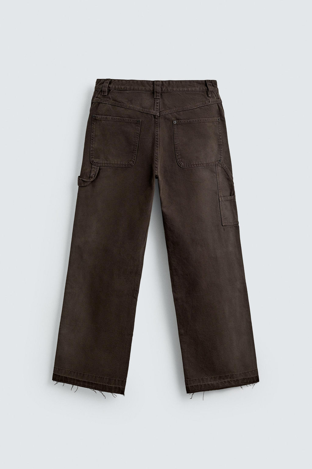 RELAXED FIT CARPENTER POCKET TROUSERS - Zara фото 8