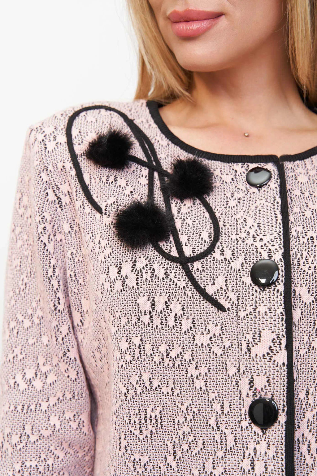 БЕЛАРУСЬ Жакет Д 3131/черно-розовый