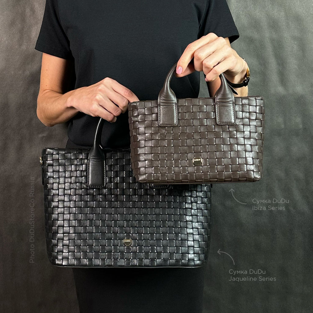 Итальянская миниатюрная женская сумочка DuDu Bags серии Ibiza | кофейно-коричневый - Dudubags фото 7