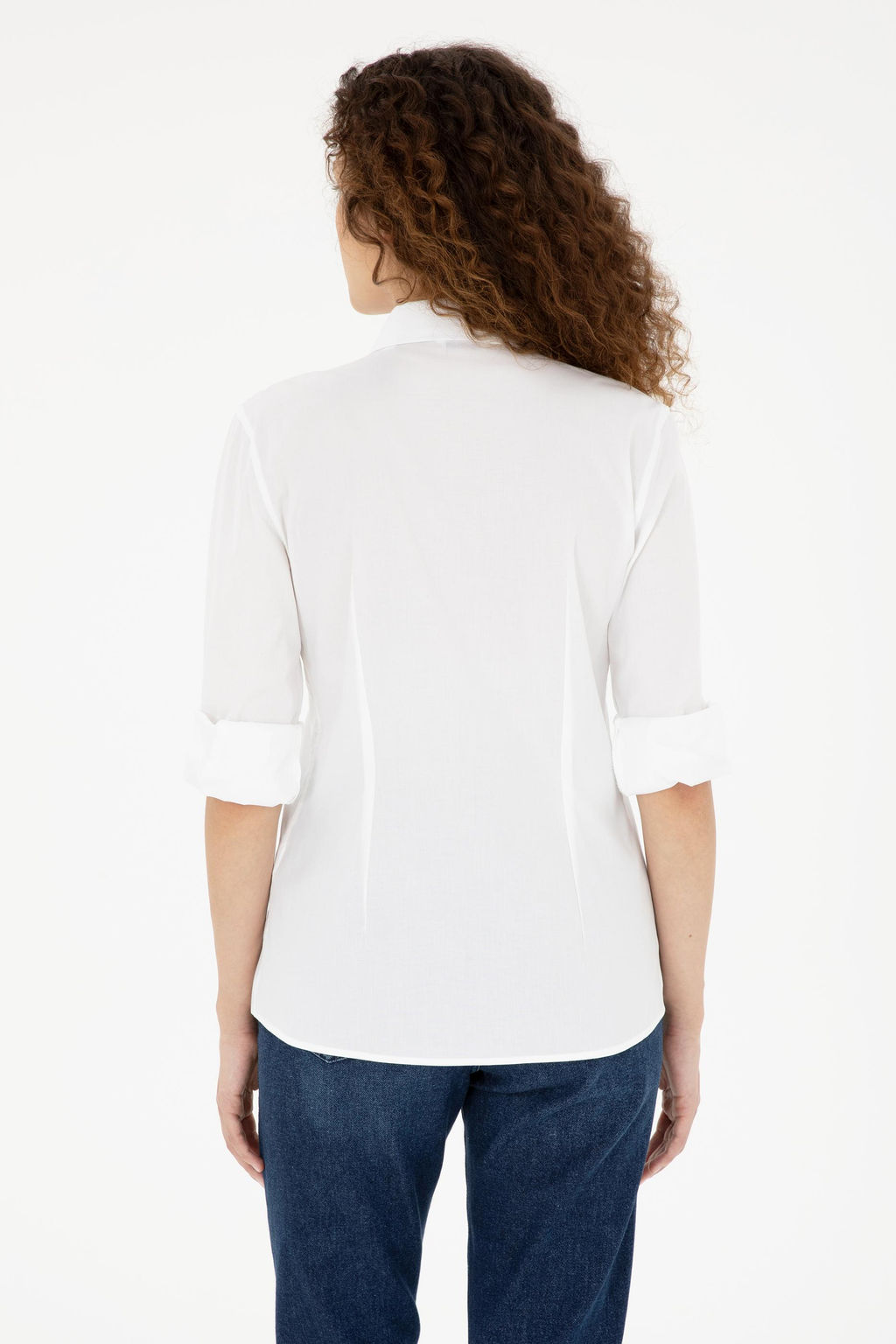 Женщина белая длинная рубашка. Основная рубашка скидка в корзине - U.s. polo assn фото 5