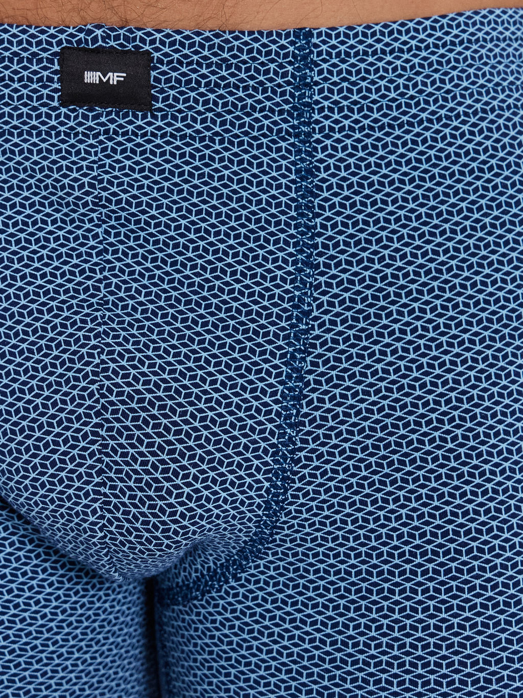 Цена за 2 штуки! Трусы мужские боксеры темно-синие с принтом кубы - Mark formelle фото 3