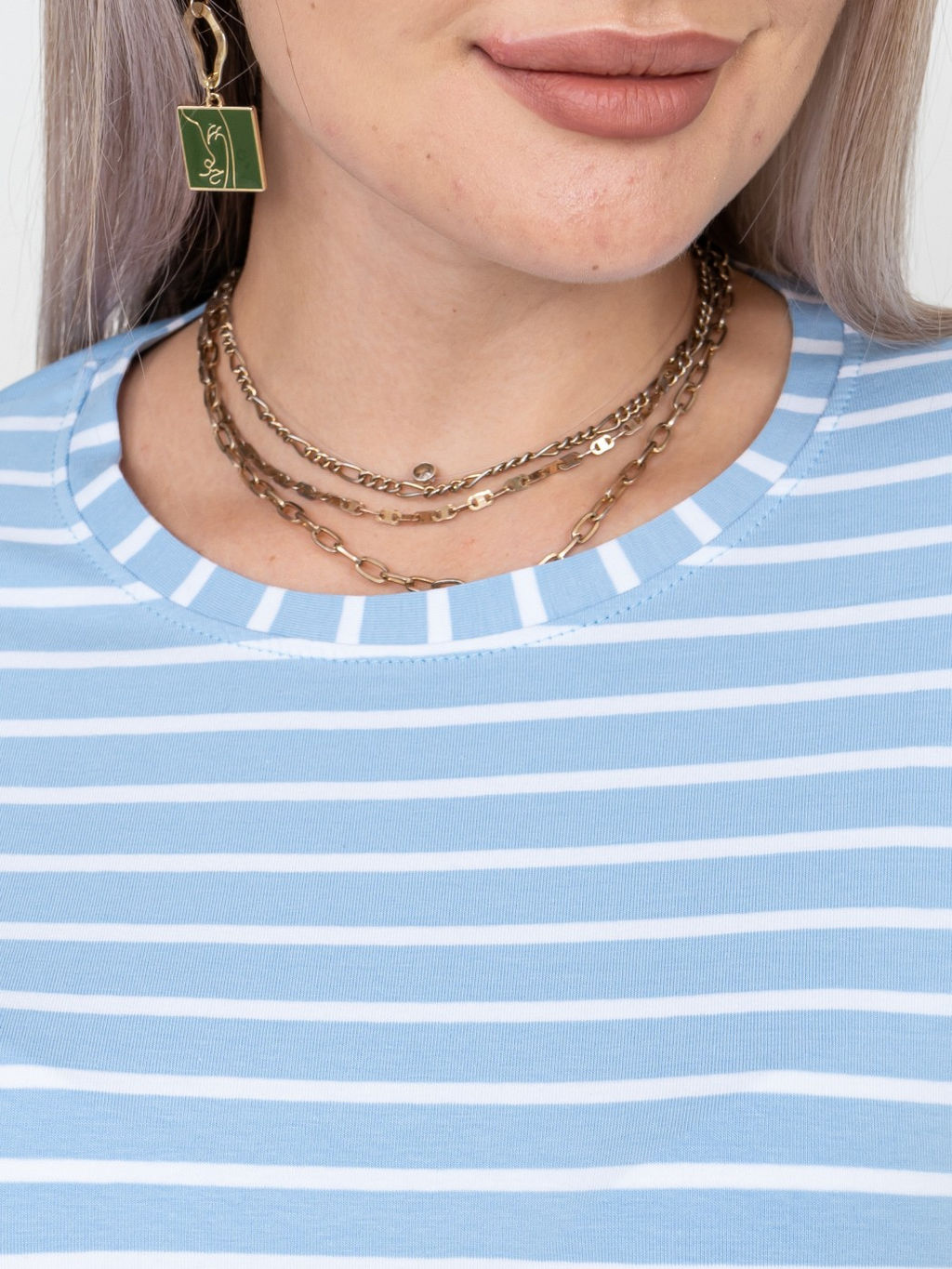 Лонгслив Николь Хлопок 95%, лайкра 5% тельняшка - Ивассорти фото 45