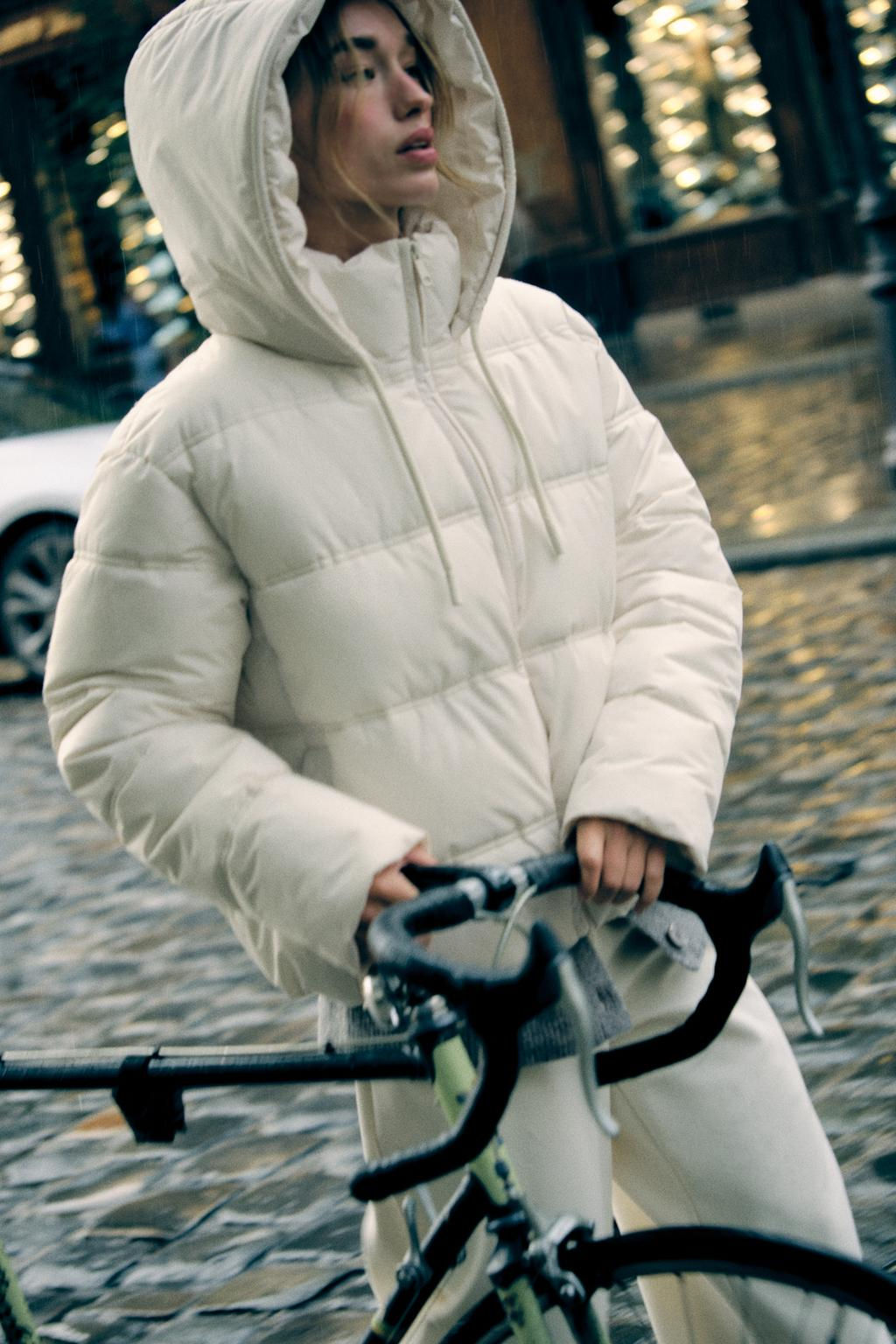 WATER AND WIND PROTECTION SHORT PUFFER ANORAK - Zara фото 3
