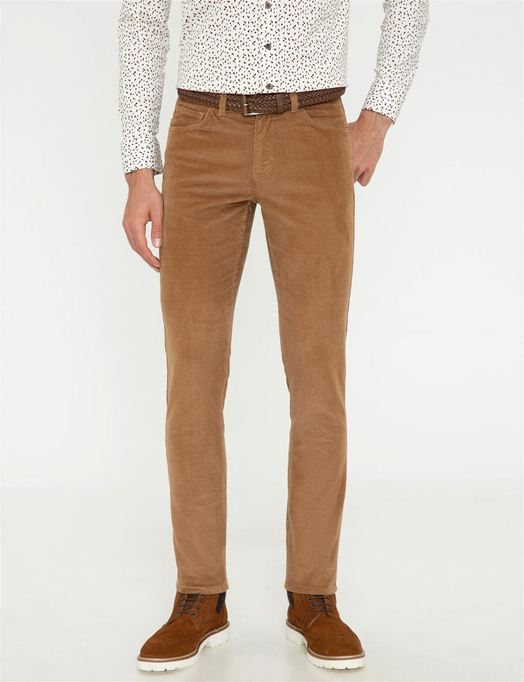 Taba Slim Fit Kadife Kanvas Pantolon - Pierre cardin фото 2