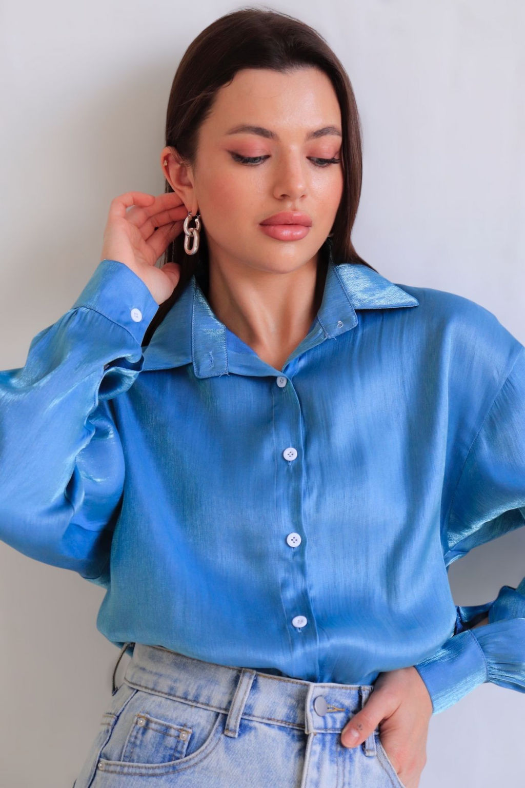 Martichelli Рубашка синяя  фото 5