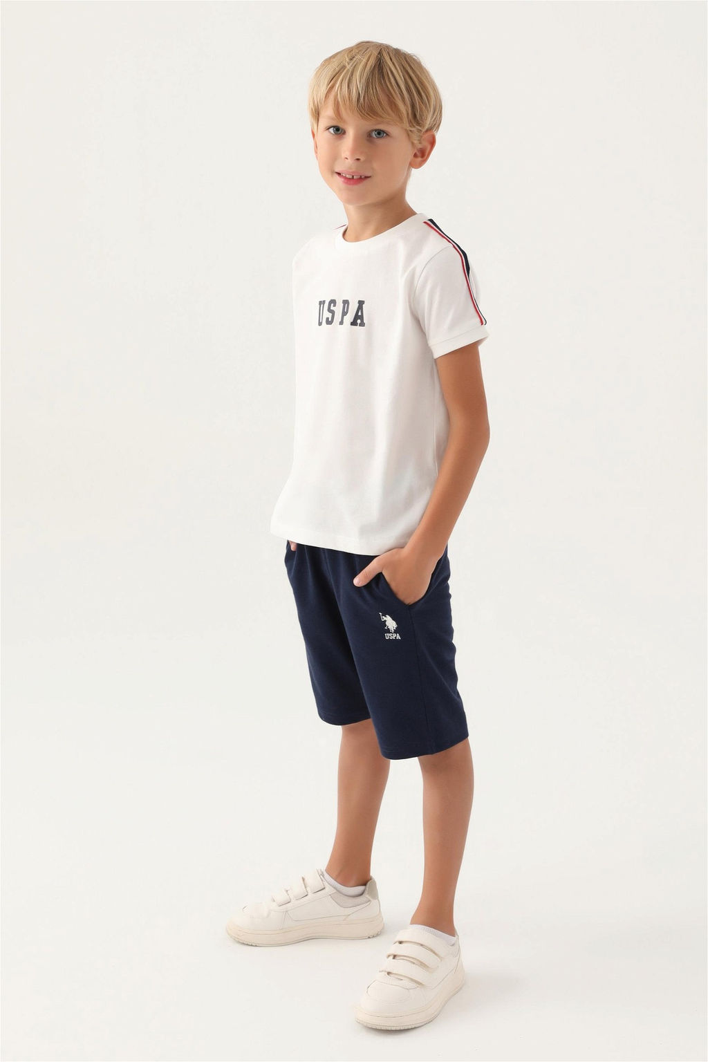 Кремовый пижамный комплект для мальчика - U.s. polo assn фото 2