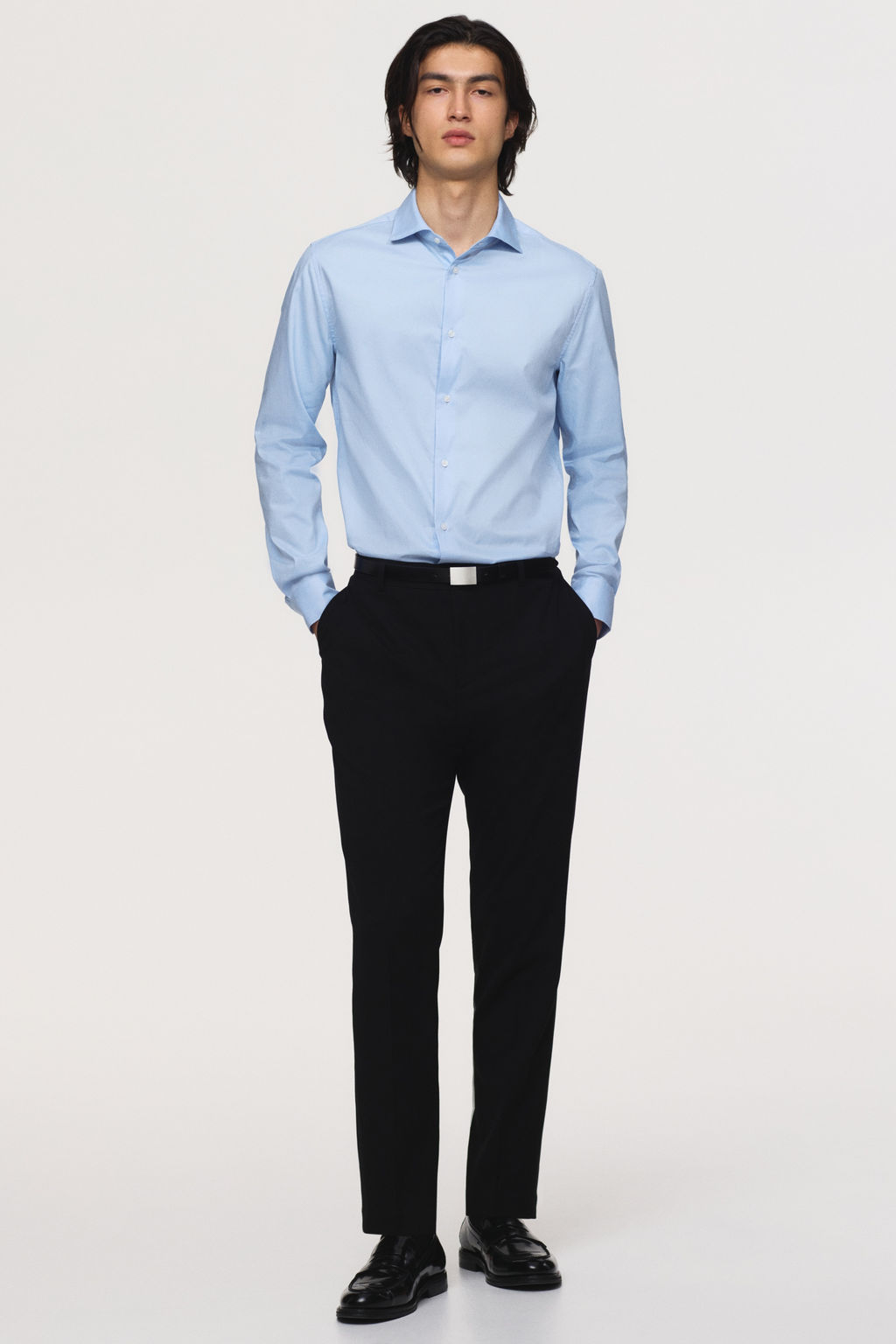 Camisa de algod?n Slim Fit - H&m фото 7