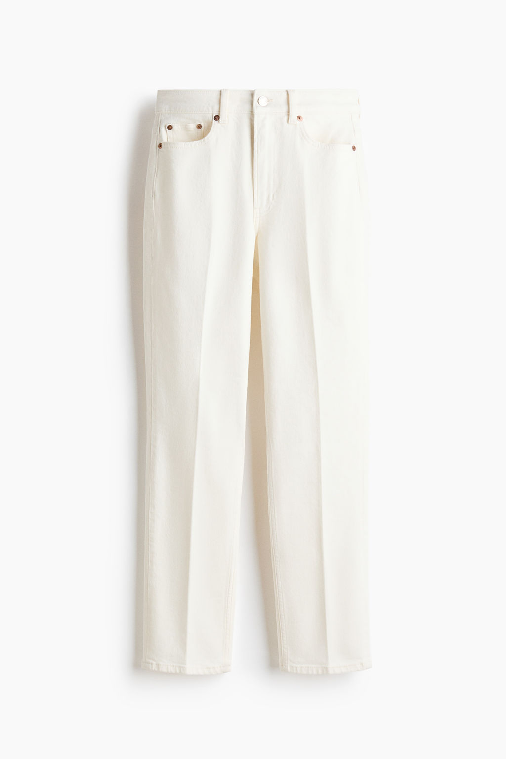 Slim Straight High Ankle Jeans - H&m фото 3