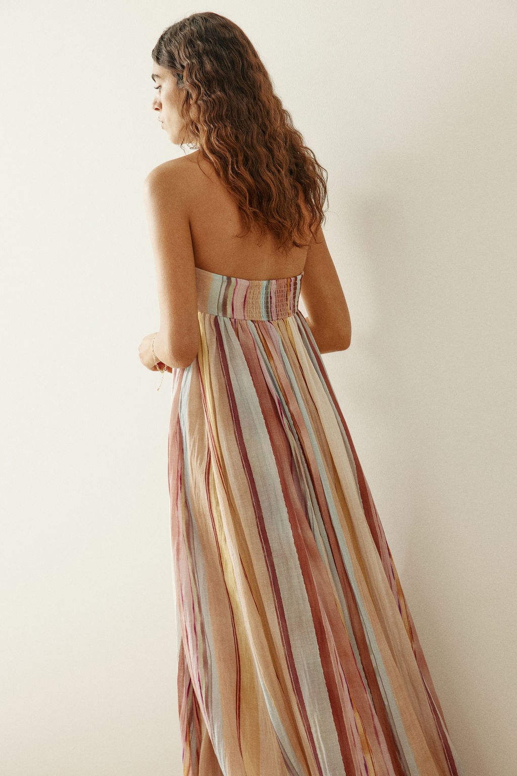 Vestido bandeau largo - H&m фото 4