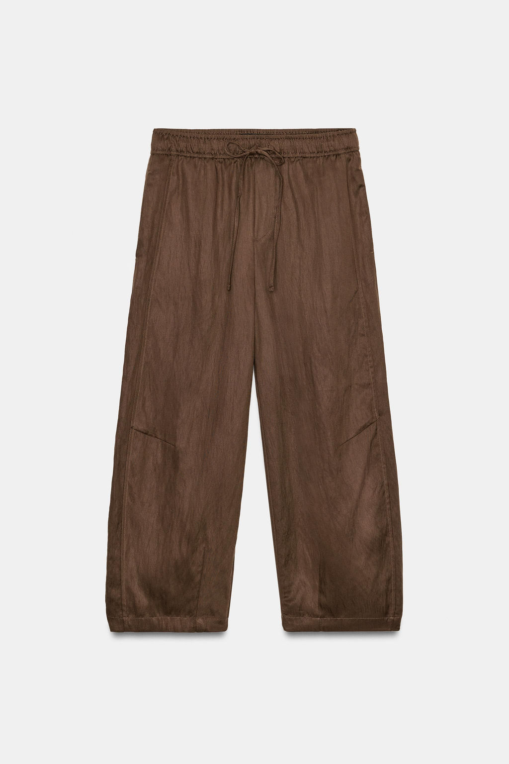 PANTAL?N PIJAMERO BALLOON / Marr?n chocolate - Zara фото 7